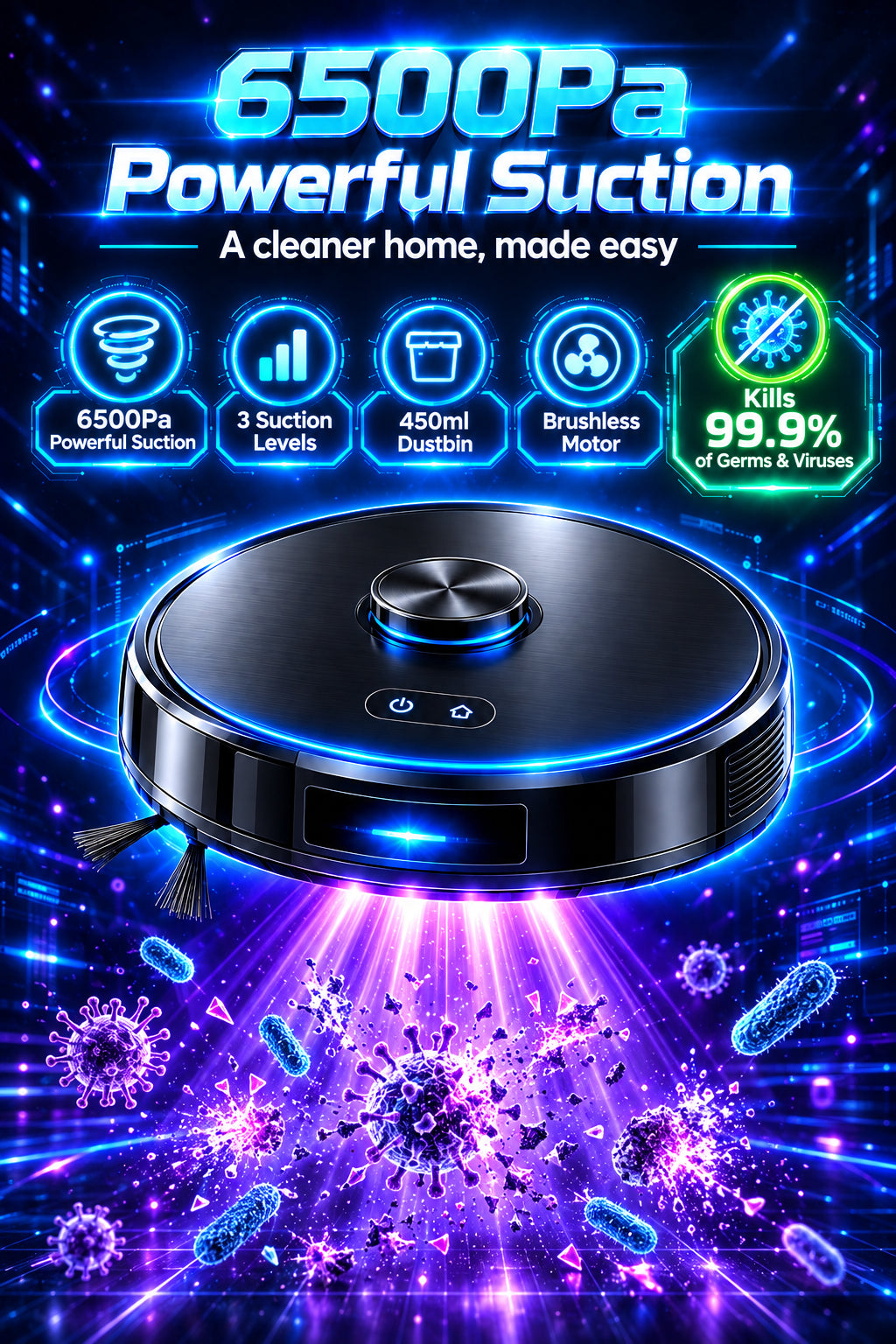 Smart Vacuum Cleaner Robot ABIR K30 with Self-Empty APP Control Automatic Dusty Disposal Customized Logo with Good Factory Price