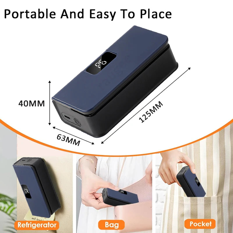 Mini Heating Bag Sealer Storage Packaging Food Bag Sealing Machine Handheld Plastic Clip Bag Sealer Snack Packaging Heat Sealer